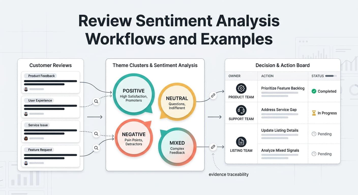 Review Sentiment Analysis Workflows and Examples