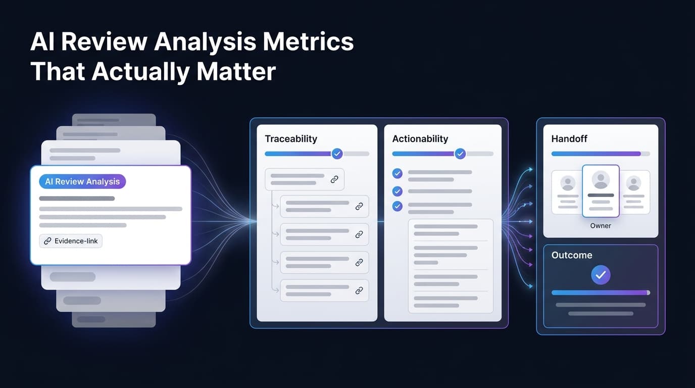AI Review Analysis Metrics That Actually Matter
