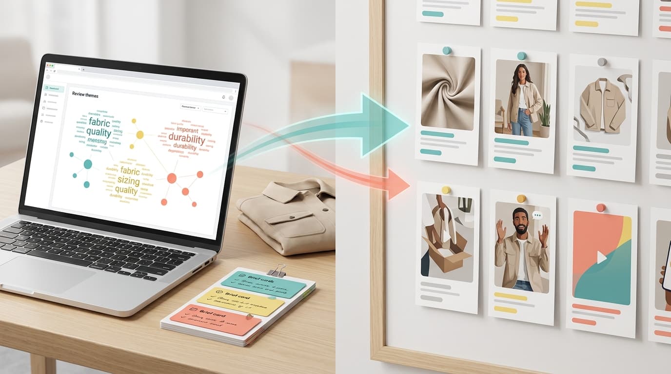 How to Turn Customer Reviews Into Ecommerce Creative Briefs